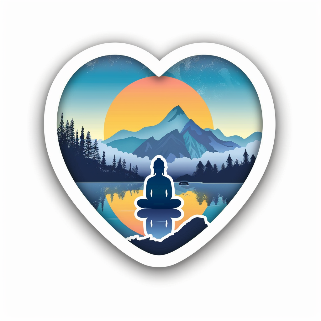 Buddha majestic Expressive surreal Vinyl Decal Sticker for Car, Laptop, Tumbler and more # F017095