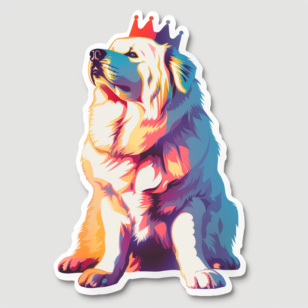 Sticker of Great Pyrenees dog  Vinyl Decal Sticker for Car, Laptop, Tumbler and more # F023585