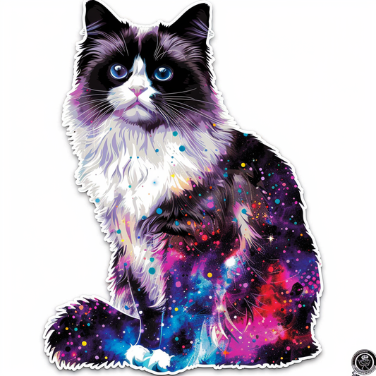 Ragdoll Cat Vinyl Decal Sticker for Car, Laptop, Tumbler and more # F010163