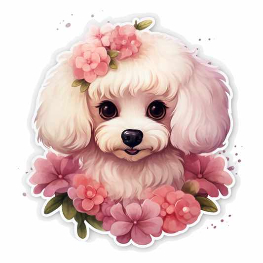 Poodle dog Vinyl Decal Sticker for Car, Laptop, Tumbler and more # F012266
