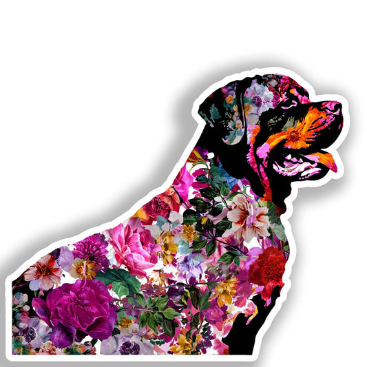 Rottweiler Dog Vinyl Decal Sticker for Car, Laptop, Tumbler and more # A018153-4" x 4"