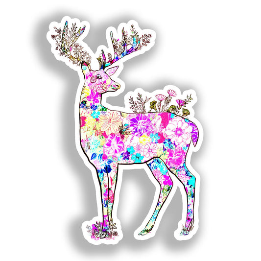 Deer Vinyl Decal Sticker for Car, Laptop, Tumbler and more # A018590-4" x 4"