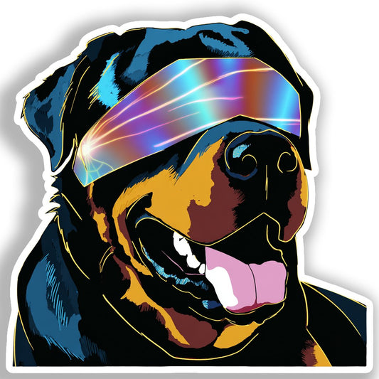Rottweiler Dog Vinyl Decal Sticker for Car, Laptop, Tumbler and more # A017973-4" x 4"