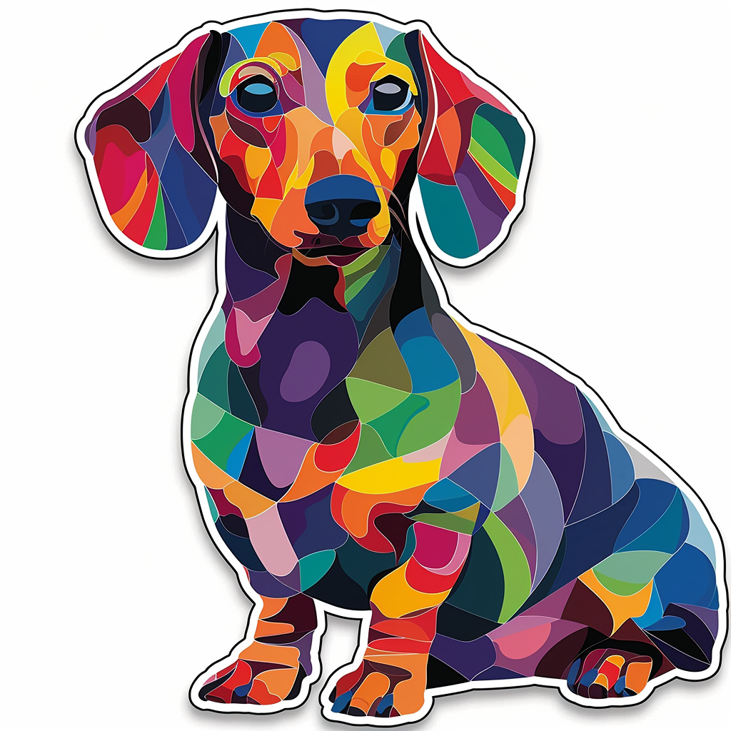 Dachshund Dog Vinyl Decal Sticker for Car, Laptop, Tumbler and more # F013073