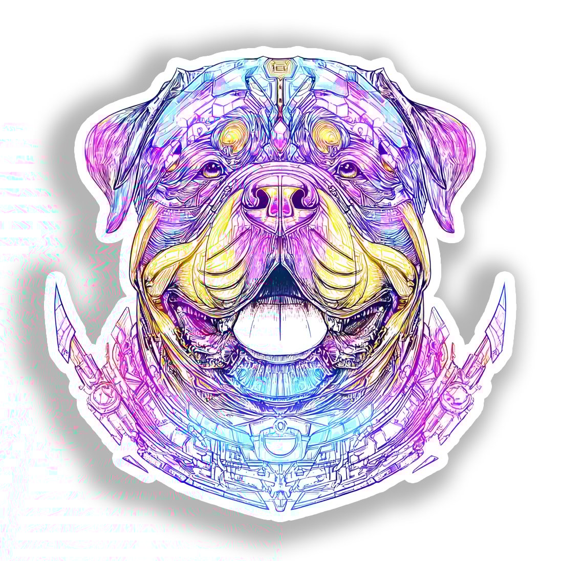 Rottweiler Dog Vinyl Decal Sticker for Car, Laptop, Tumbler and more # A018332-4" x 4"