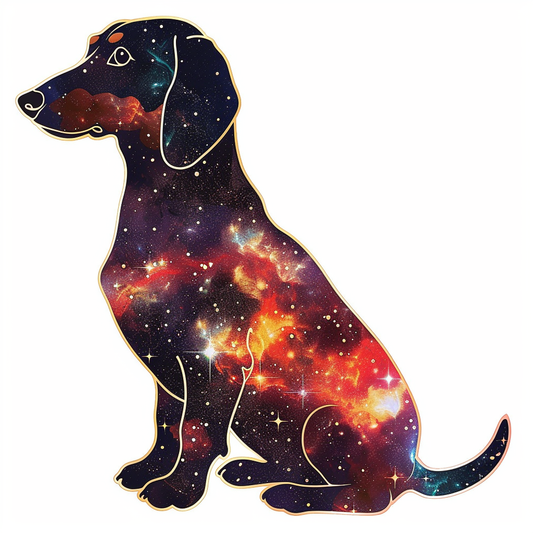 Dachshund Dog galaxy Vinyl Decal Sticker for Car, Laptop, Tumbler and more # F012948