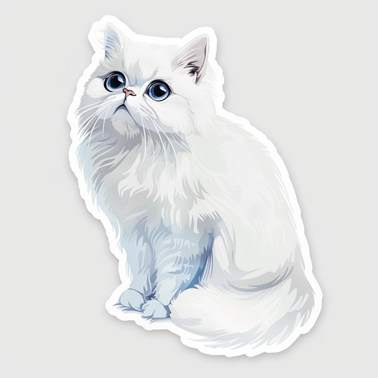 Persian cat Vinyl Decal Sticker for Car, Laptop, Tumbler and more # F07603