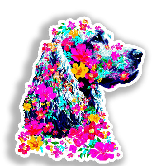 Cocker Spaniel Dog Vinyl Decal Sticker for Car, Laptop, Tumbler and more # A019768-4" x 4"