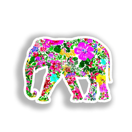 Elephant Vinyl Decal Sticker for Car, Laptop, Tumbler and more # A018555-4" x 4"