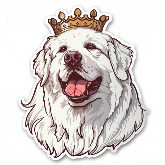 Sticker of Great Pyrenees dog  Vinyl Decal Sticker for Car, Laptop, Tumbler and more # F023583