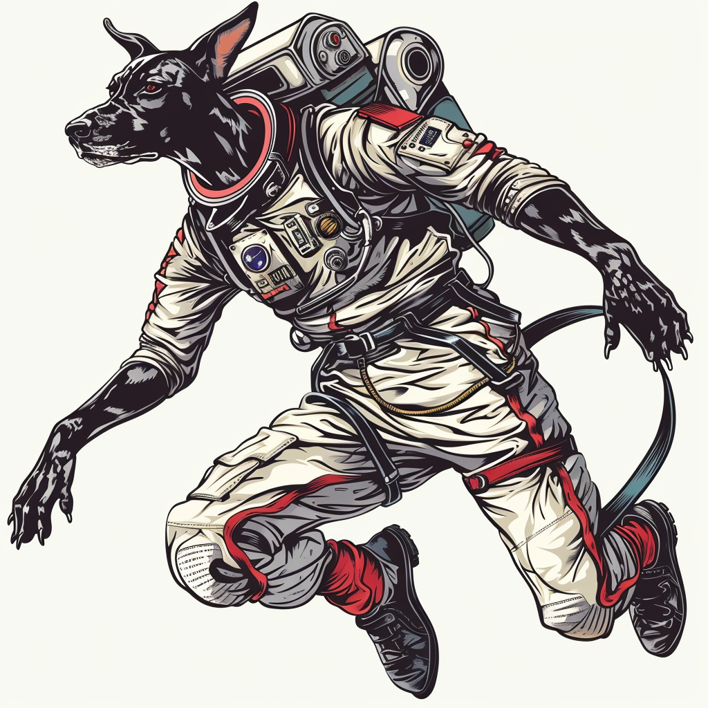 Adorable Great Dane Dog Expressive surreal Vinyl Decal Sticker for Car, Laptop, Tumbler and more # F017826