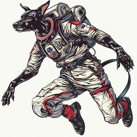 Adorable Great Dane Dog Expressive surreal Vinyl Decal Sticker for Car, Laptop, Tumbler and more # F017826