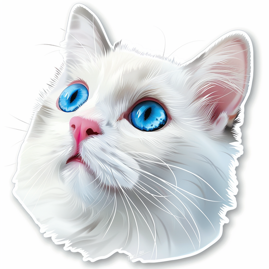 Ragdoll Cat Vinyl Decal Sticker for Car, Laptop, Tumbler and more # F010180