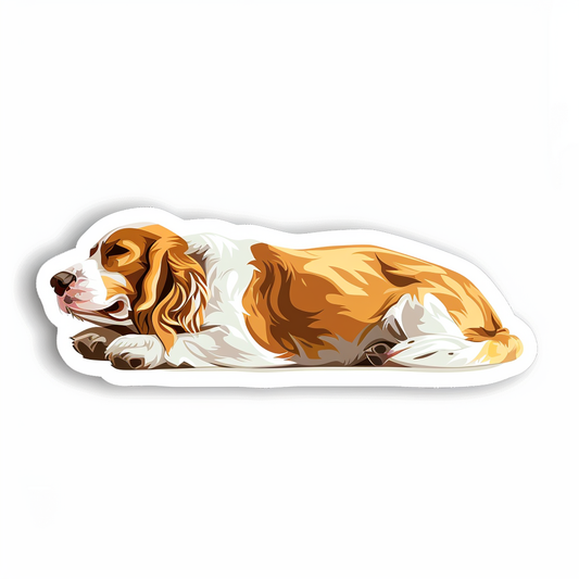 Cocker Spaniel Dog majestic Expressive surreal Vinyl Decal Sticker for Car, Laptop, Tumbler and more # F019921-4" x 4"