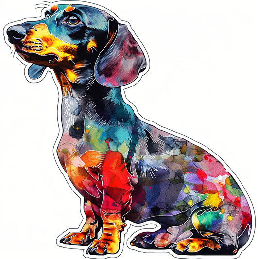 Dachshund Dog Vinyl Decal Sticker for Car, Laptop, Tumbler and more # F013041