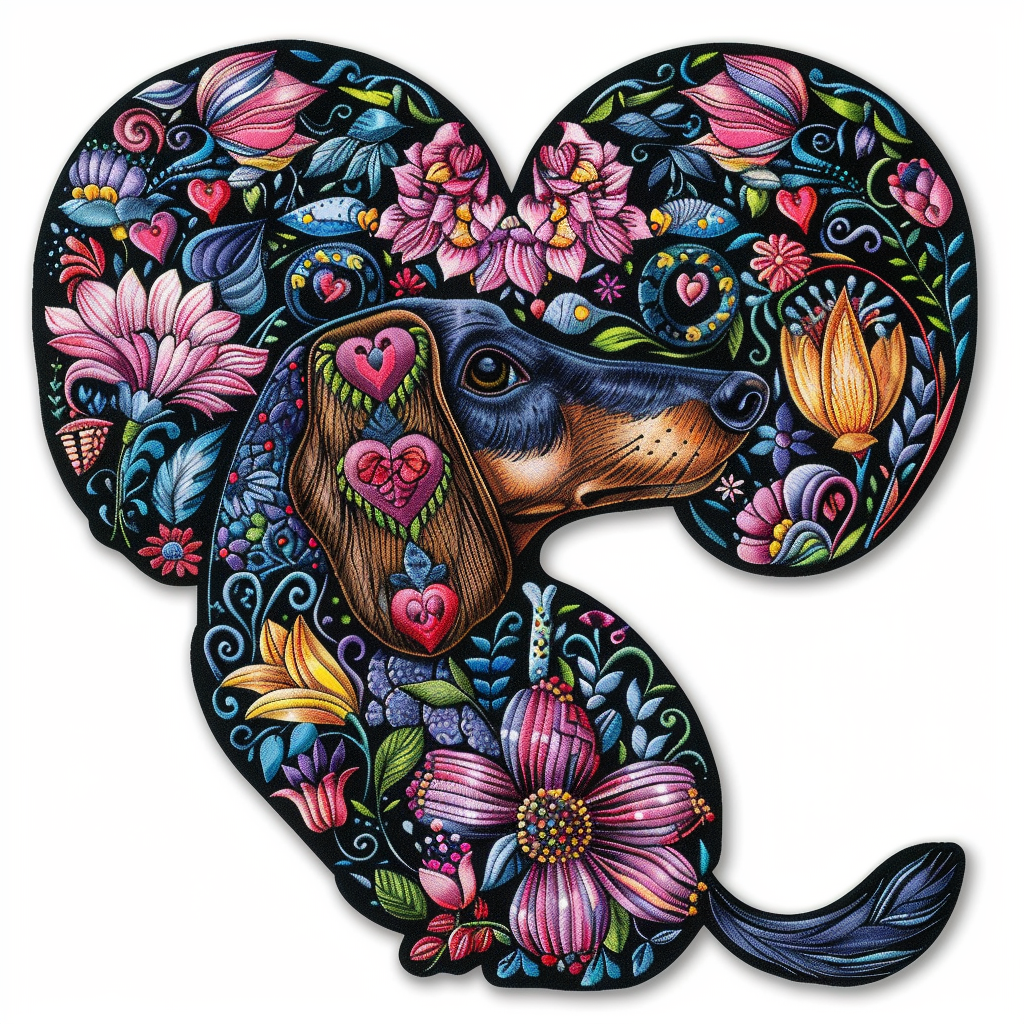 Dachshund Dog Vinyl Decal Sticker for Car, Laptop, Tumbler and more # F012676