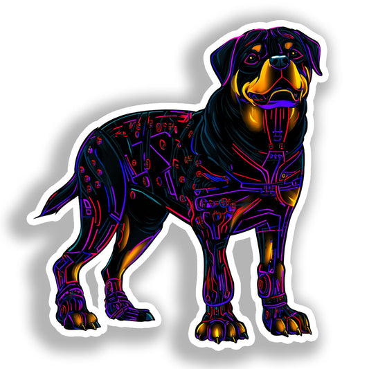 Rottweiler Dog Vinyl Decal Sticker for Car, Laptop, Tumbler and more # A017974-4" x 4"