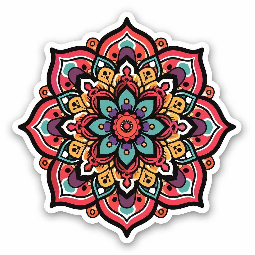 Mandala Vinyl Decal Sticker for Car, Laptop, Tumbler and more # F08241