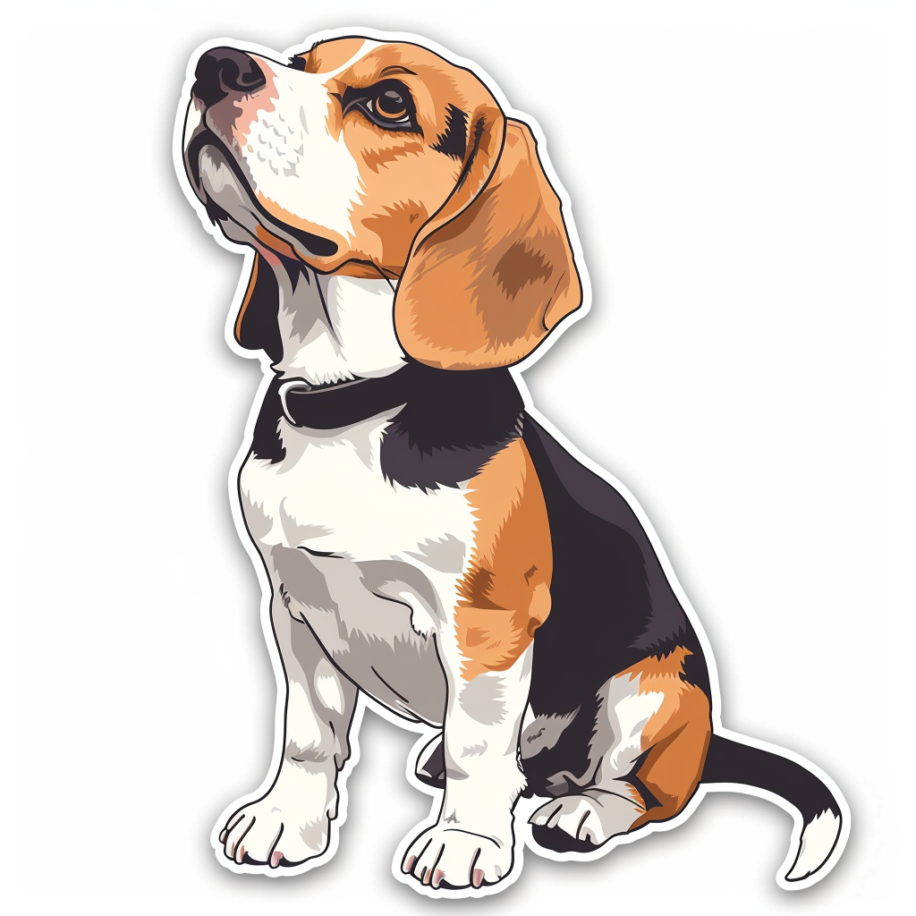 Beagle dog Vinyl Decal Sticker for Car, Laptop, Tumbler and more # F012039