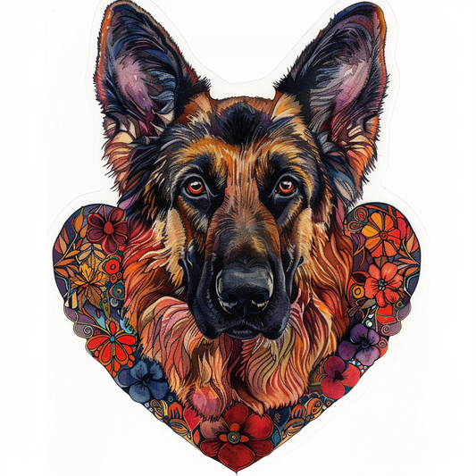 German Shepherd Dog Vinyl Decal Sticker for Car, Laptop, Tumbler and more # F011342