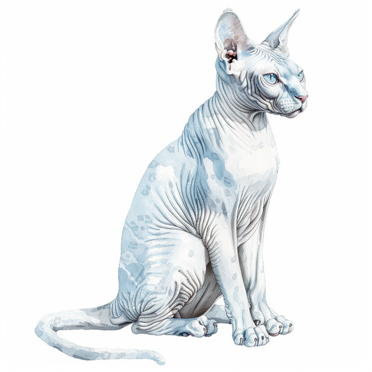 Sphynx Cat Vinyl Decal Sticker for Car, Laptop, Tumbler and more # F010075