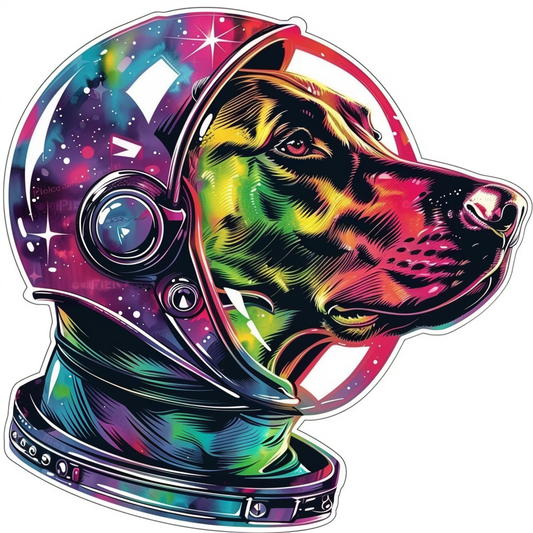 Sticker of a Cute and Adorable Doberman Pinscher Expressive surreal Vinyl Decal Sticker for Car, Laptop, Tumbler and more # F019277