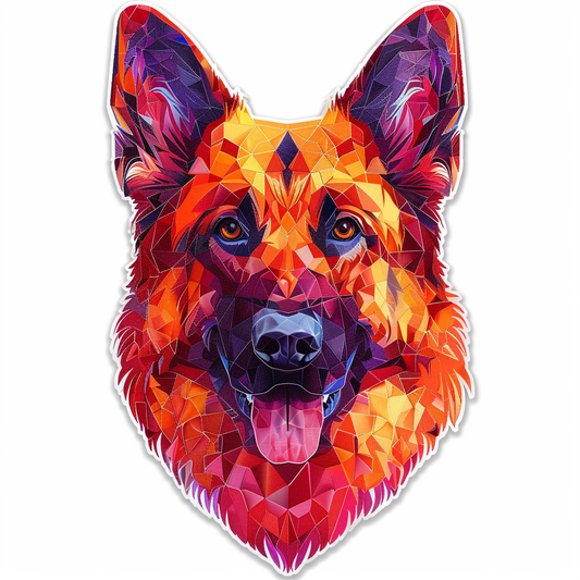 German Shepherd Dog Vinyl Decal Sticker for Car, Laptop, Tumbler and more # F011346