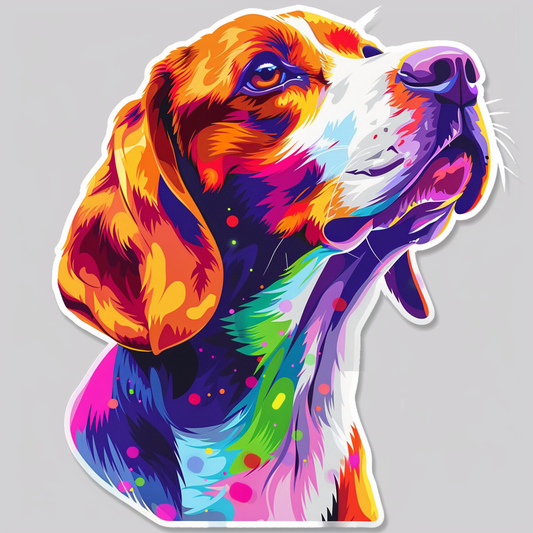 Beagle Dog Vinyl Decal Sticker for Car, Laptop, Tumbler and more # F07459