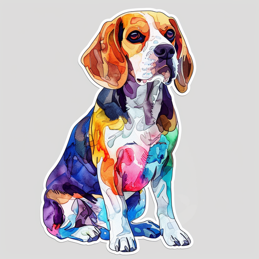 Beagle dog Vinyl Decal Sticker for Car, Laptop, Tumbler and more # F012125