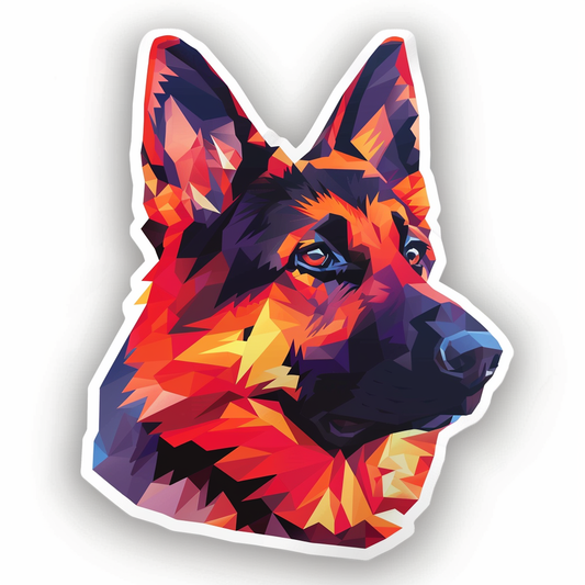 German Shepherd Dog Vinyl Decal Sticker for Car, Laptop, Tumbler and more # F011696