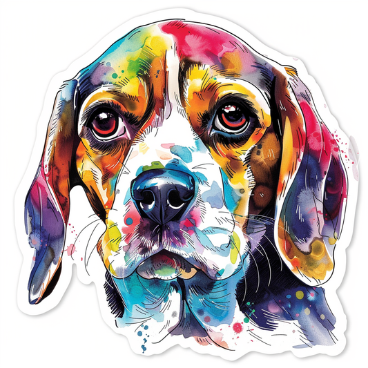 Beagle dog Vinyl Decal Sticker for Car, Laptop, Tumbler and more # F012090