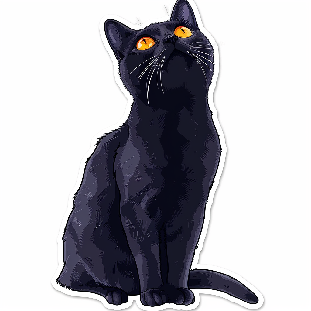 Russian Blue cat Vinyl Decal Sticker for Car, Laptop, Tumbler and more # F07786