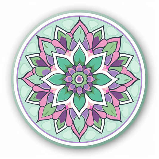Mandala Vinyl Decal Sticker for Car, Laptop, Tumbler and more # F08095
