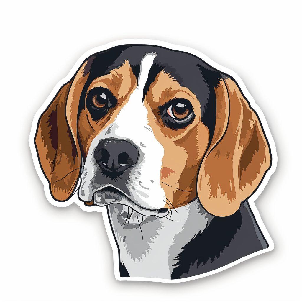 Beagle dog Vinyl Decal Sticker for Car, Laptop, Tumbler and more # F011824