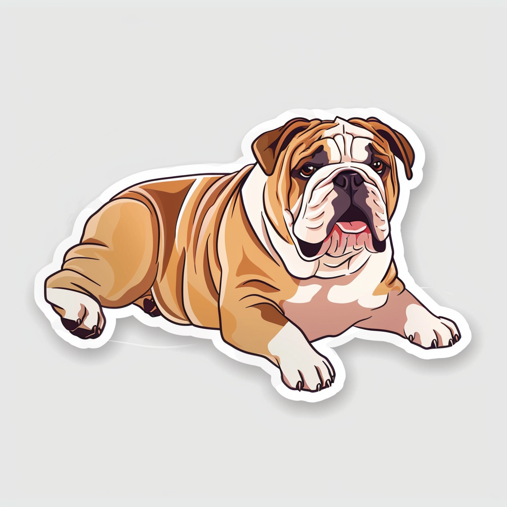 Bulldog Dog Vinyl Decal Sticker for Car, Laptop, Tumbler and more # F07143