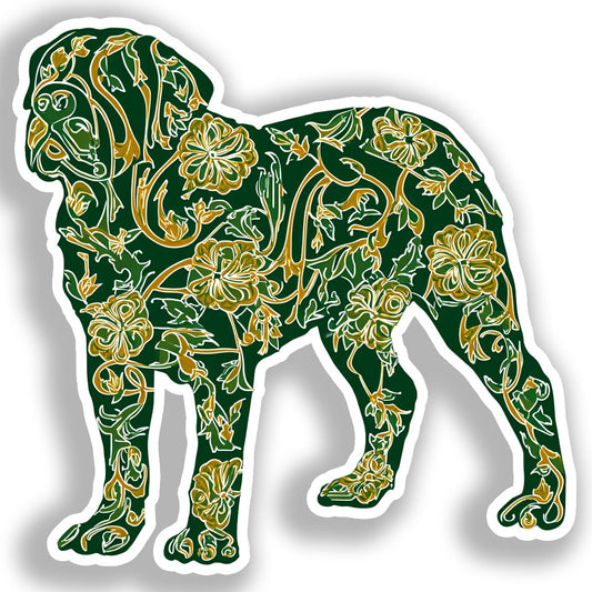 Rottweiler Dog Vinyl Decal Sticker for Car, Laptop, Tumbler and more # A017937-4" x 4"