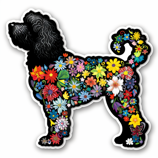 Poodle Dog heartcore Vinyl Decal Sticker for Car, Laptop, Tumbler and more # F012358