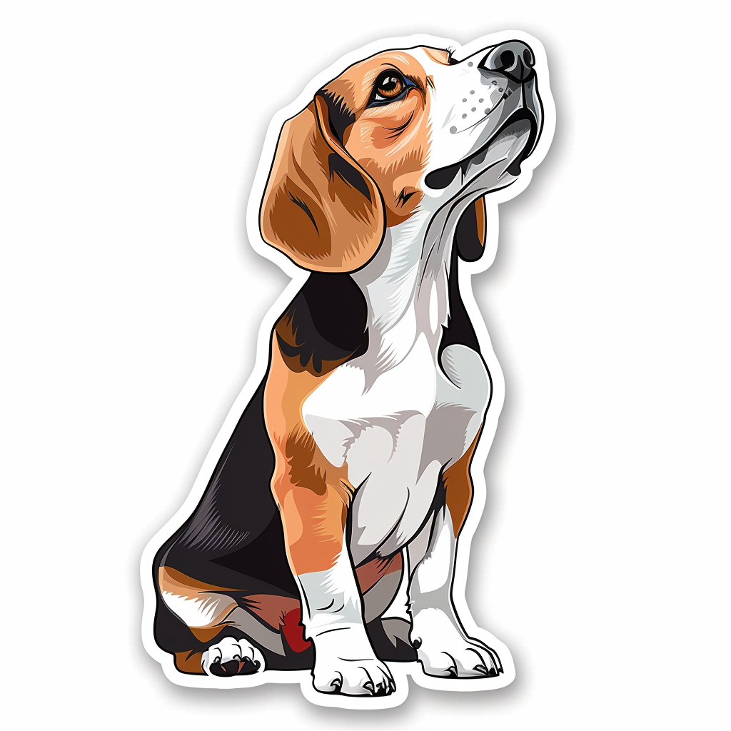 Beagle dog Vinyl Decal Sticker for Car, Laptop, Tumbler and more # F011799
