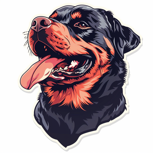Rottweiler Dog Vinyl Decal Sticker for Car, Laptop, Tumbler and more # F07183
