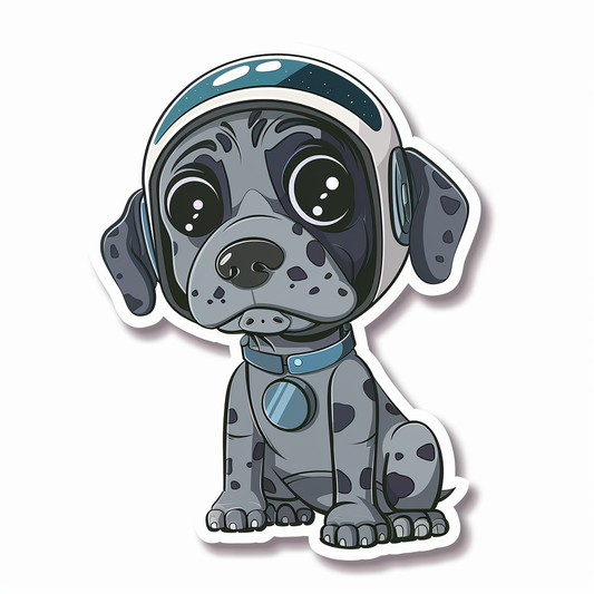 Great Dane Dog Expressive surreal Vinyl Decal Sticker for Car, Laptop, Tumbler and more # F022785