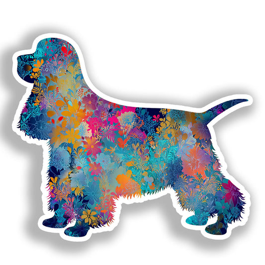 Cocker Spaniel Dog Vinyl Decal Sticker for Car, Laptop, Tumbler and more # A019778-4" x 4"