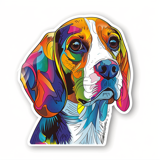 Beagle dog Vinyl Decal Sticker for Car, Laptop, Tumbler and more # F012041