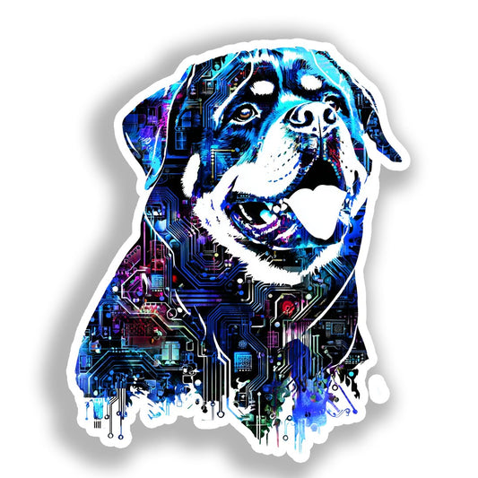 Rottweiler Dog Vinyl Decal Sticker for Car, Laptop, Tumbler and more # A018319-4" x 4"