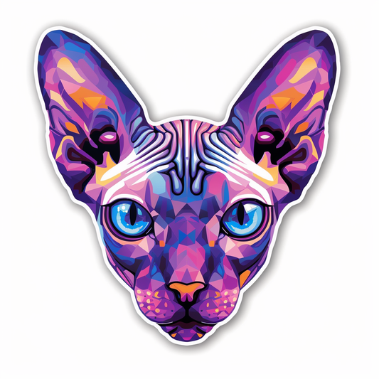 Sphynx Cat Vinyl Decal Sticker for Car, Laptop, Tumbler and more # F07561