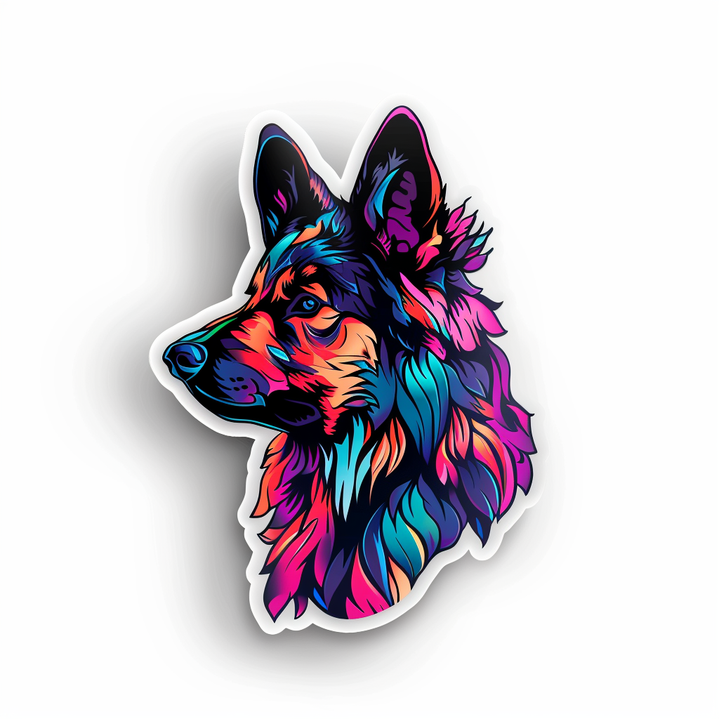 German Shepherd Dog Vinyl Decal Sticker for Car, Laptop, Tumbler and more # F011650