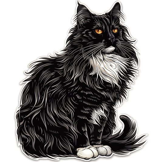 Maine Coon cat Vinyl Decal Sticker for Car, Laptop, Tumbler and more # F07848