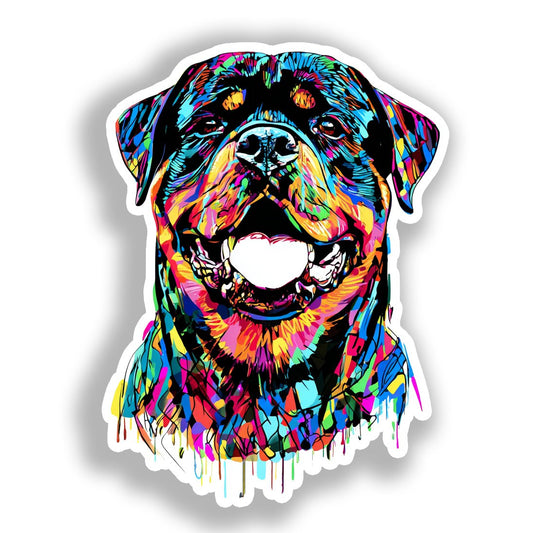 Rottweiler Dog Vinyl Decal Sticker for Car, Laptop, Tumbler and more # A018310-4" x 4"
