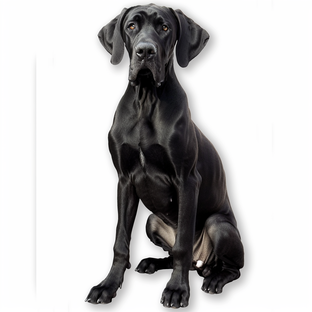 Adorable Great Dane Dog Expressive surreal Vinyl Decal Sticker for Car, Laptop, Tumbler and more # F017743