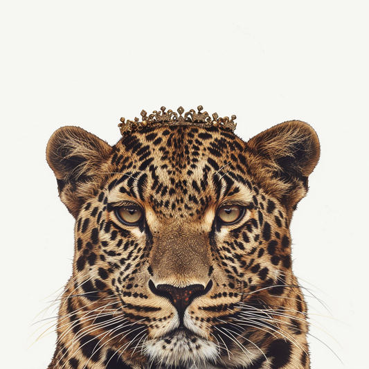 Leopard majestic Expressive surreal Vinyl Decal Sticker for Car, Laptop, Tumbler and more # F022479