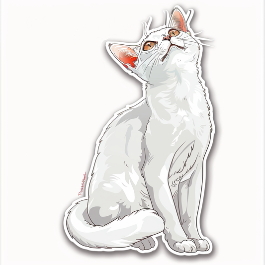 Devon Rex Cat Vinyl Decal Sticker for Car, Laptop, Tumbler and more # F09803